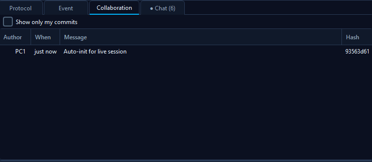 Animated demo: lower tab bar with another tab active while the Chat tab pulses between filled and hollow circle prefixes to show unread messages.