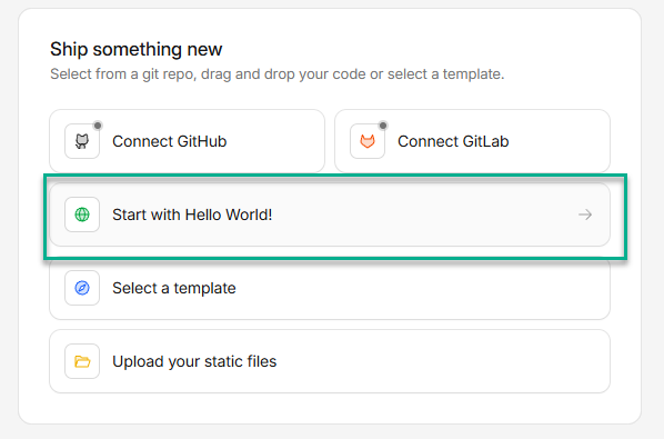 Cloudflare default Hello World worker template