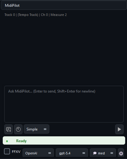 MidiPilot chat panel
